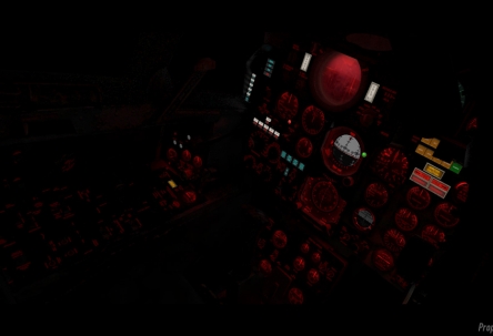 Night interiors of planes