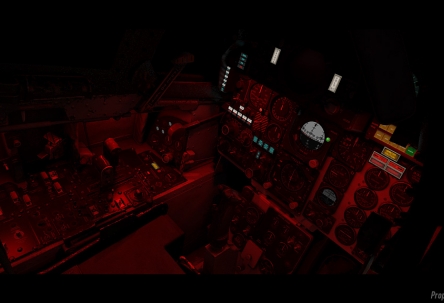 Ночной интерьер самолетов