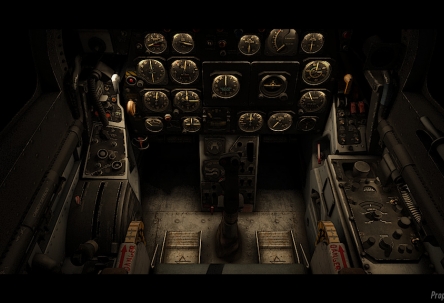 Ночной интерьер самолетов