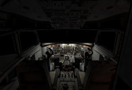 Night interiors of planes