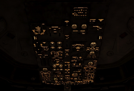 Ночной интерьер самолетов