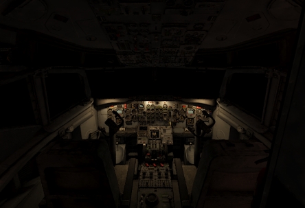 Ночной интерьер самолетов