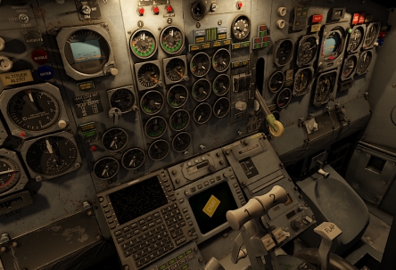 Night interiors of planes