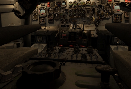 Ночной интерьер самолетов