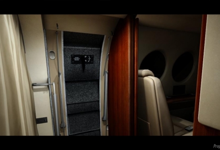 Night interiors of planes