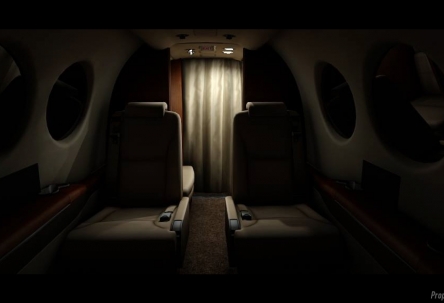 Night interiors of planes