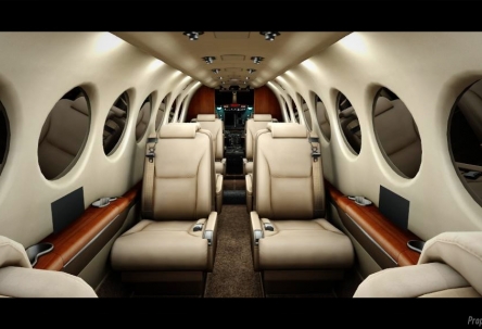 Night interiors of planes